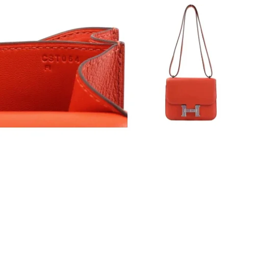 Hermès Vintage Pre-owned Fabric shoulder-bags Red Dames