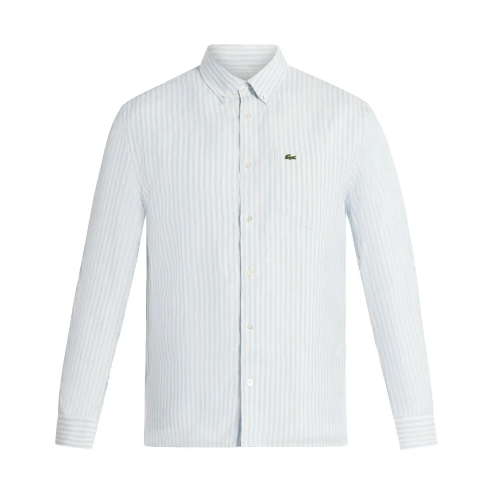 Lacoste Mannelijk Blauw Gestreept Logoshirt