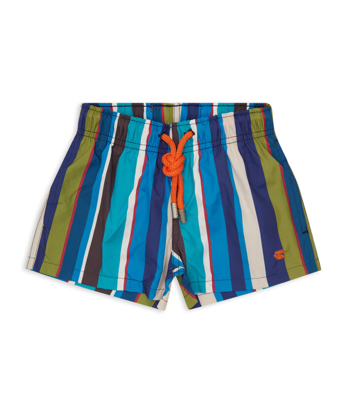 maillot-de-bain-enfant-raye-multicolore-bleu