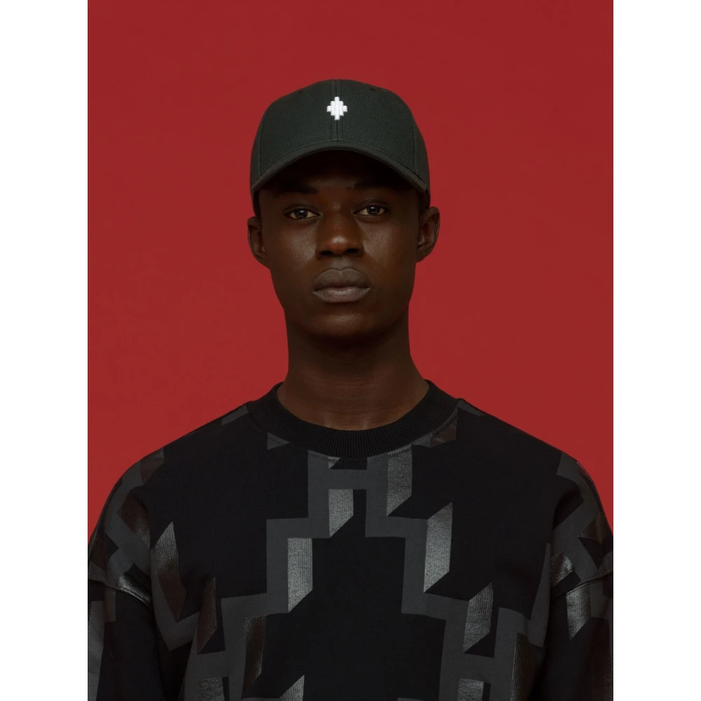 Marcelo Burlon Cross Baseball Cap Zwart Wit Black Heren