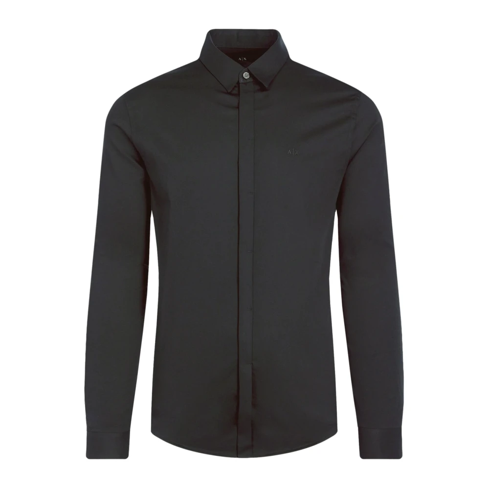 Armani Exchange Hombre Negro Camisas, Talla: Xs