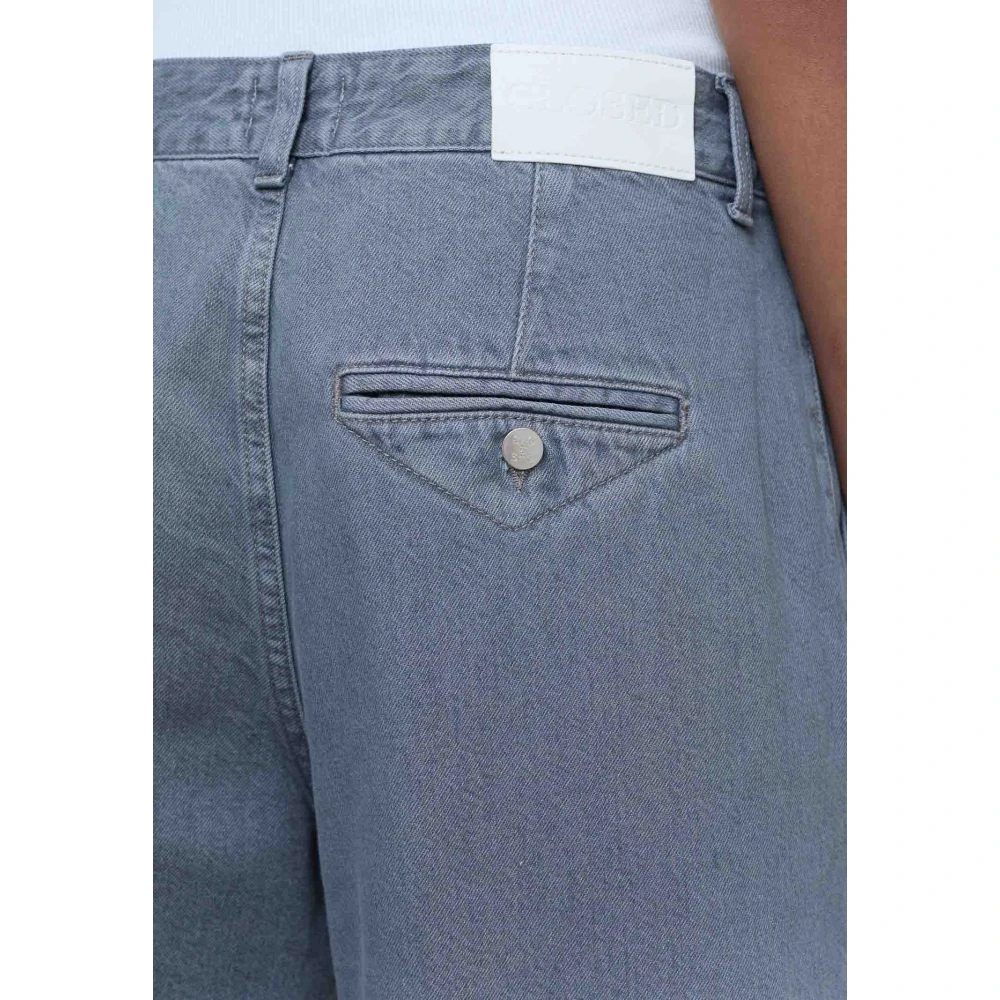 closed Grijze Denim Broek met Rechte Pijpen Gray Dames