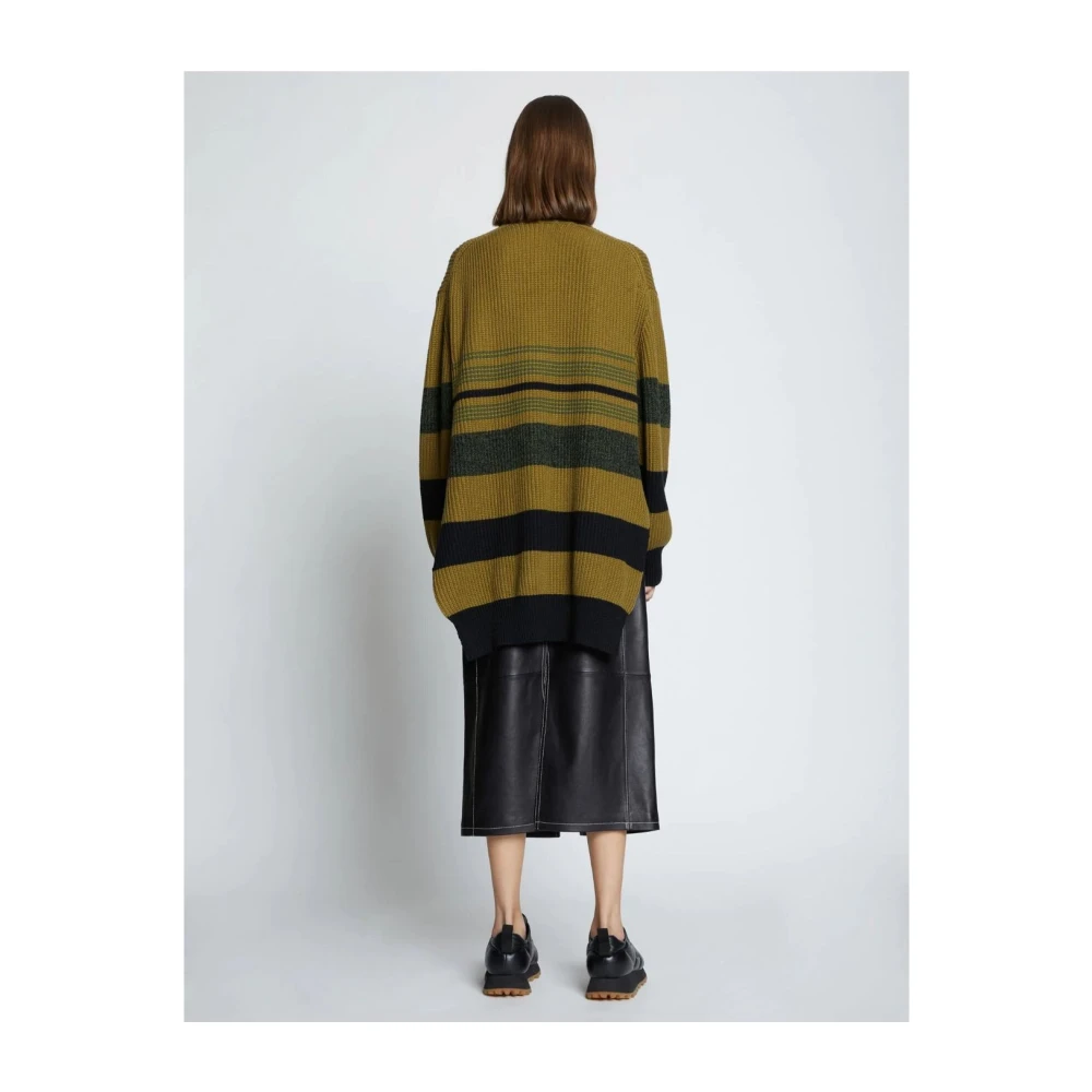 Proenza Schouler Kasjmier Gestreepte V-Hals Trui Multicolor Dames