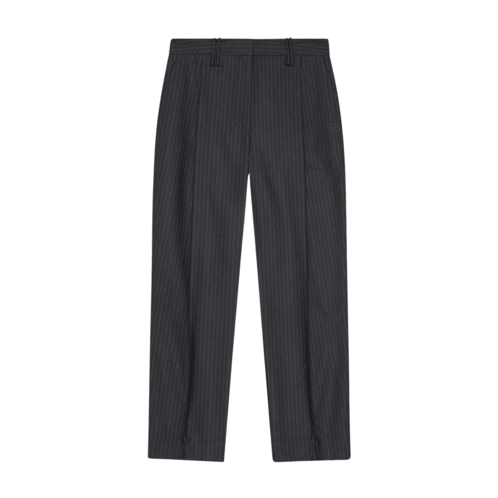 Ganni Damesbroek Mode Gray Dames
