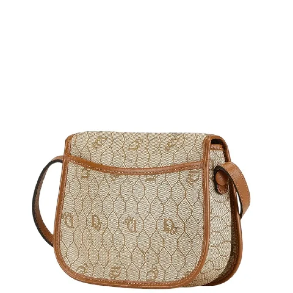 Dior Vintage Pre-owned Canvas dior-bags Beige Dames