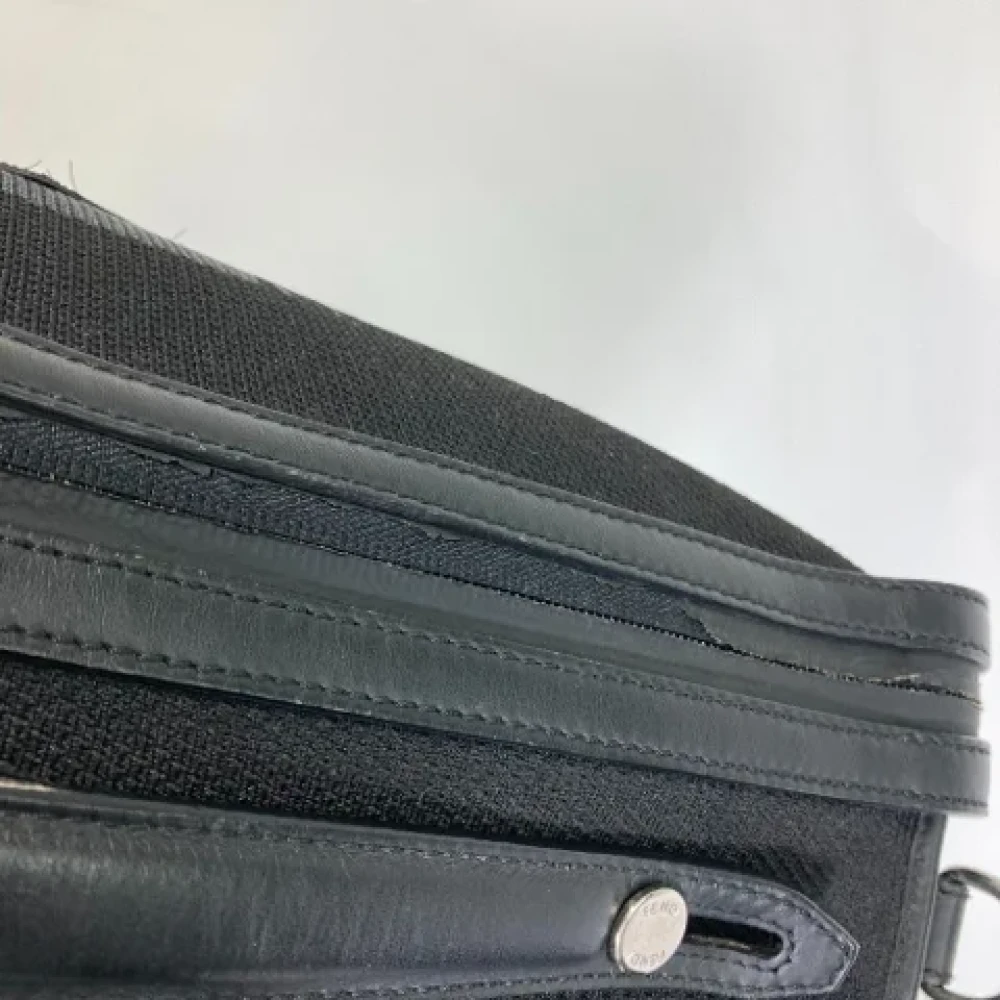 Fendi Vintage Pre-owned Canvas fendi-bags Black Heren