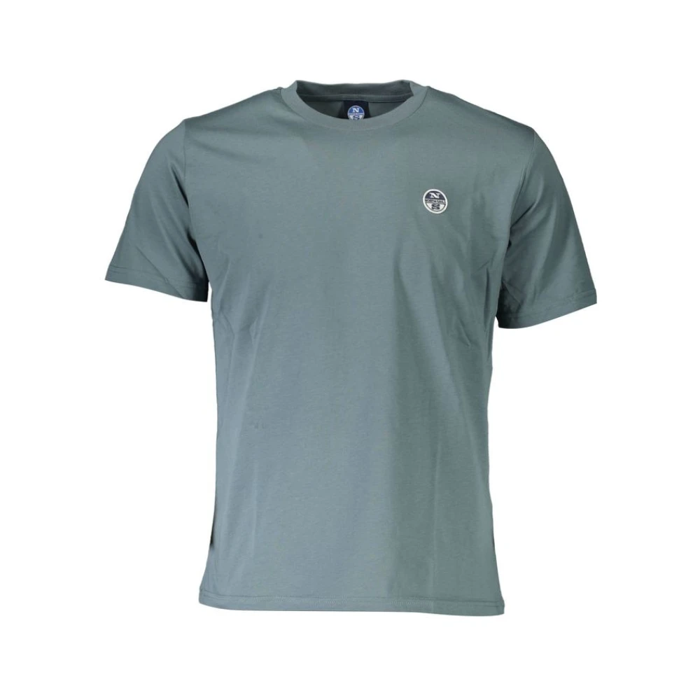 North Sails Groen Logo Detail T-Shirt Green Heren