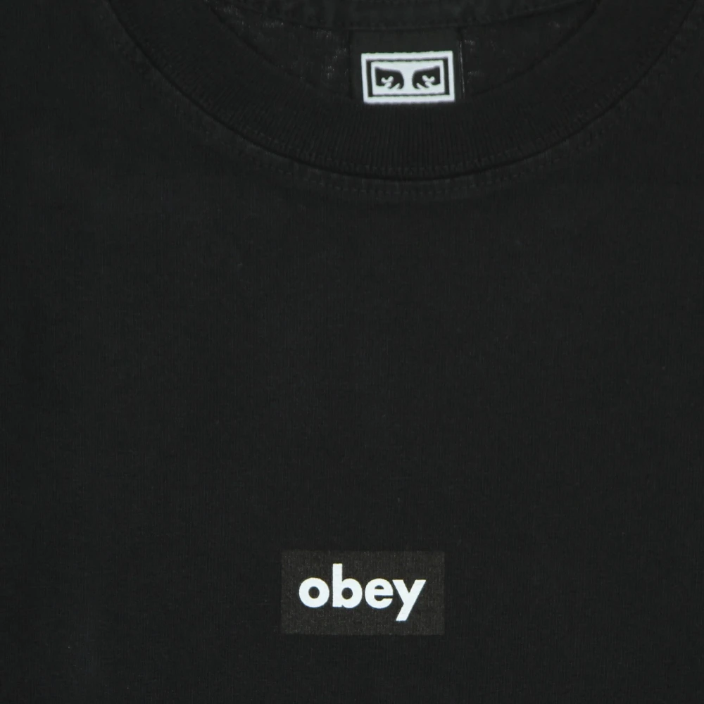 Obey T-Shirts Black Heren