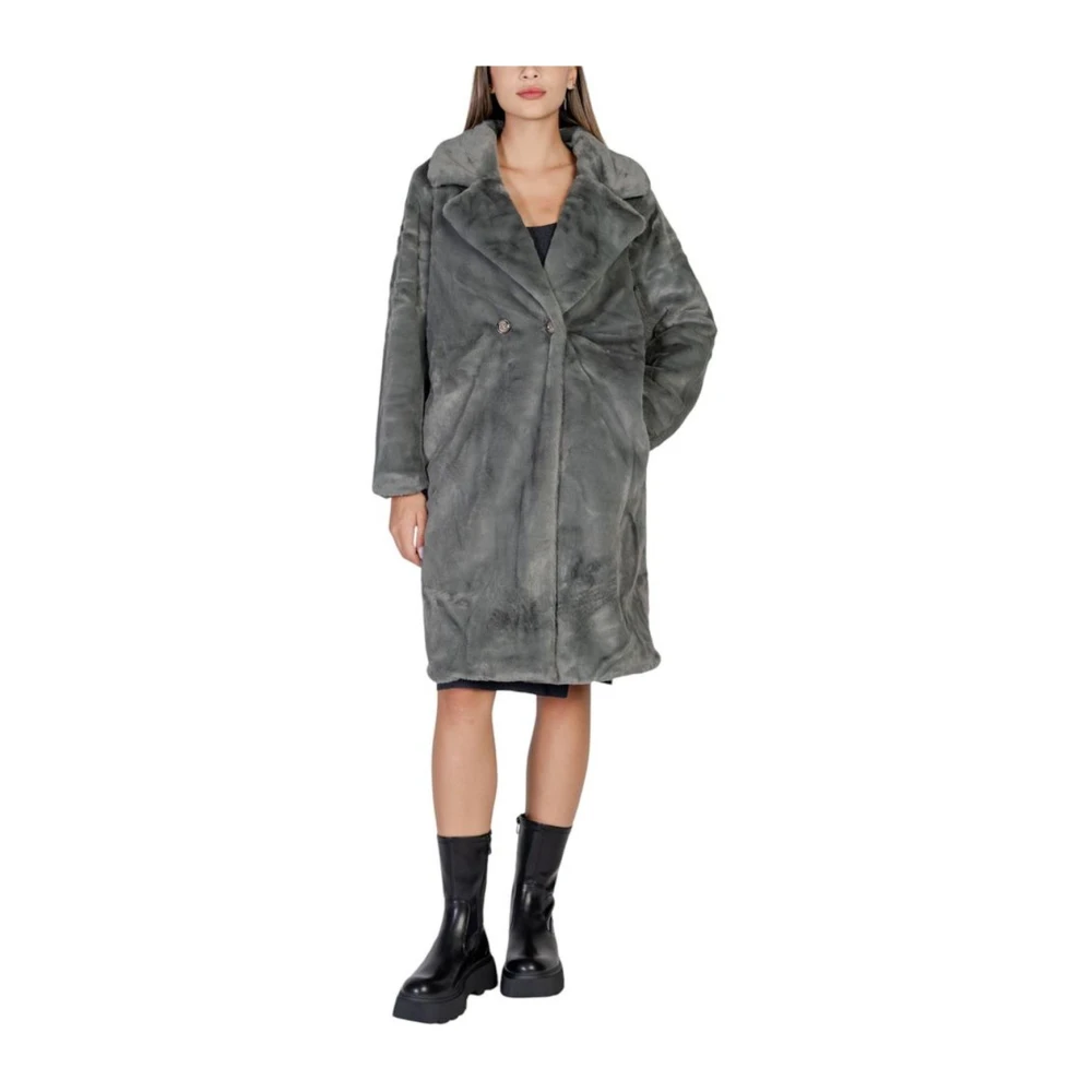 Ichi Polyester Jas en Jas Collectie Black Dames