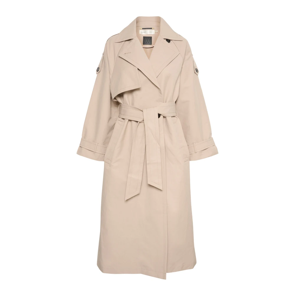InWear Slimme Trenchcoat Simply Taupe Beige Dames