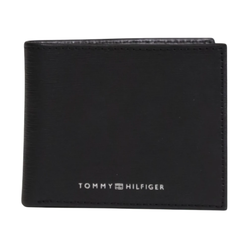 Tommy Hilfiger Mini CC Leren Portemonnee Herfst Winter Collectie Black Heren