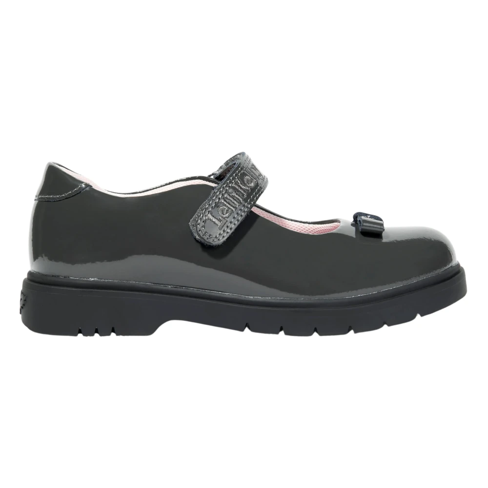 Lelli Kelly Gray Jolie Patent Bow School Shoes - Female - Kids Ballerina Shoes - 31 Eu - Kids