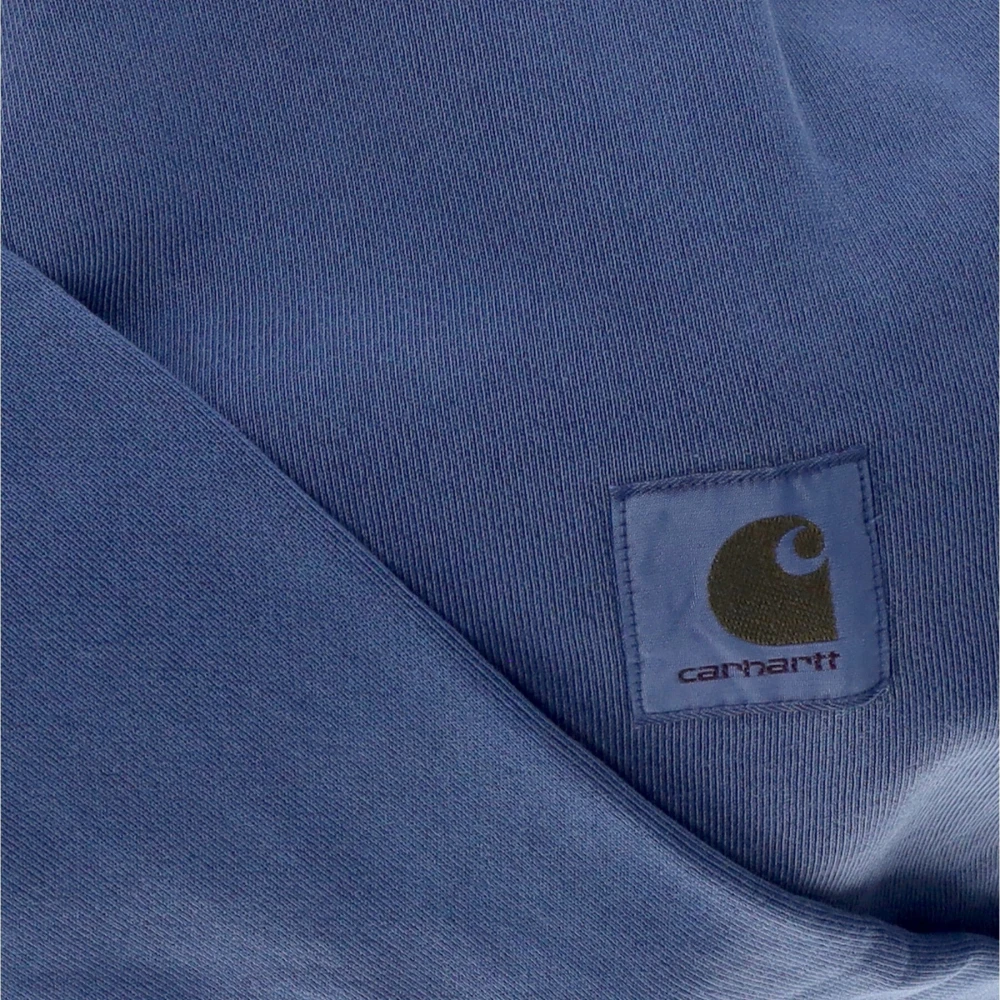 Carhartt WIP Elder Garment Dyed Crewneck Sweatshirt Blue Heren