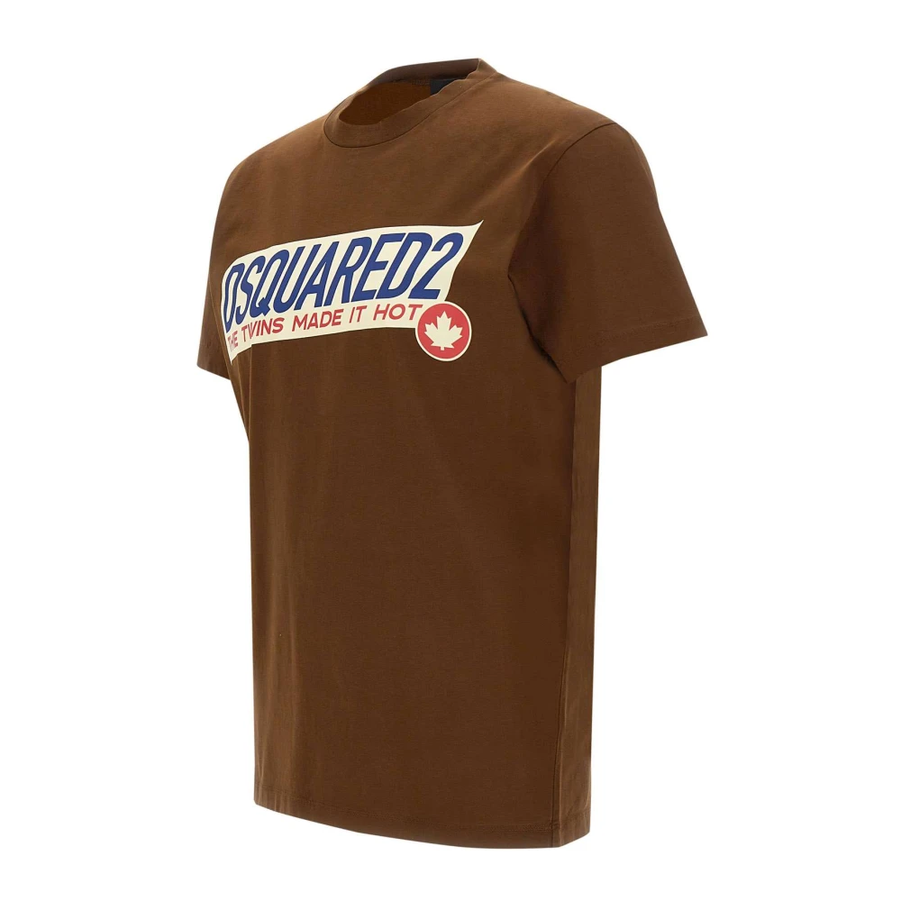 Dsquared2 Bruine T-shirts en Polos Brown Heren