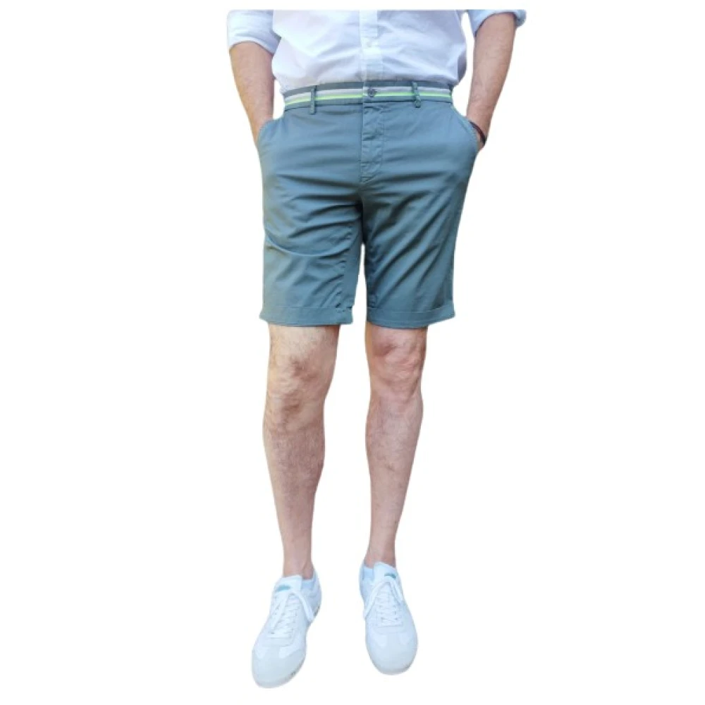 Mason's Bermuda Chino Shorts Green Heren