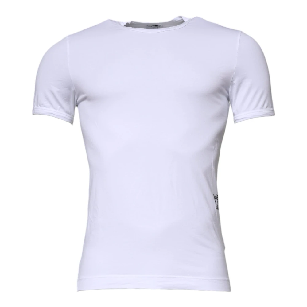 Dolce & Gabbana Men's White Luxurious Cotton Crewneck T-Shirt - T-Shirts - Xs - Tops