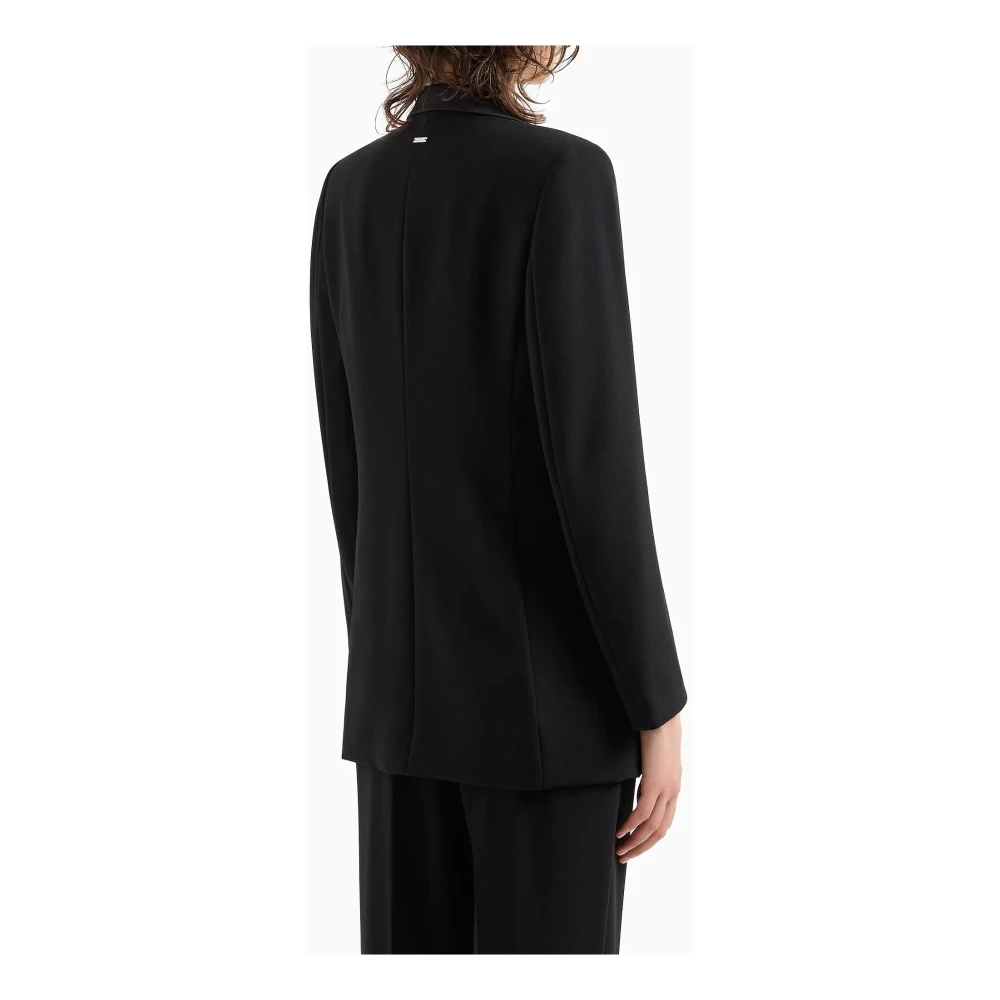 Armani Exchange Klassieke Zwarte Blazer Black Dames