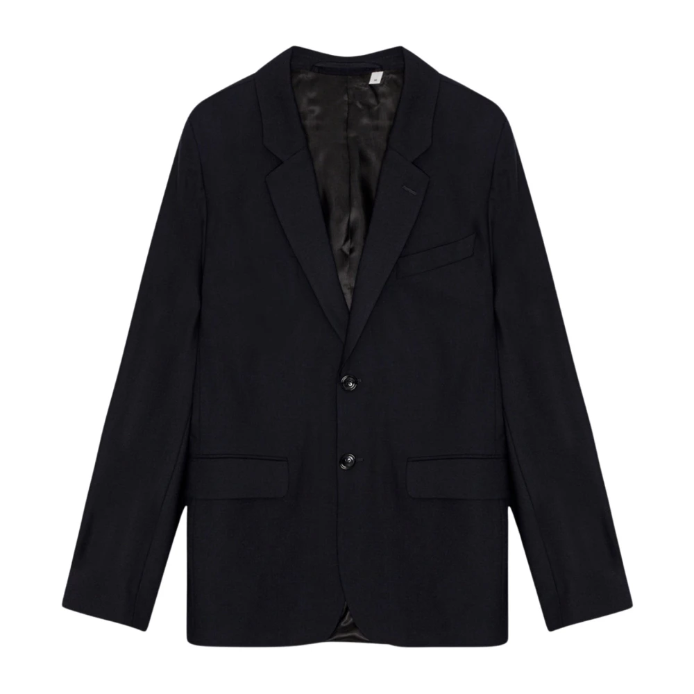 Nn07 Navy Blauw Wollen Blazer Blue Heren
