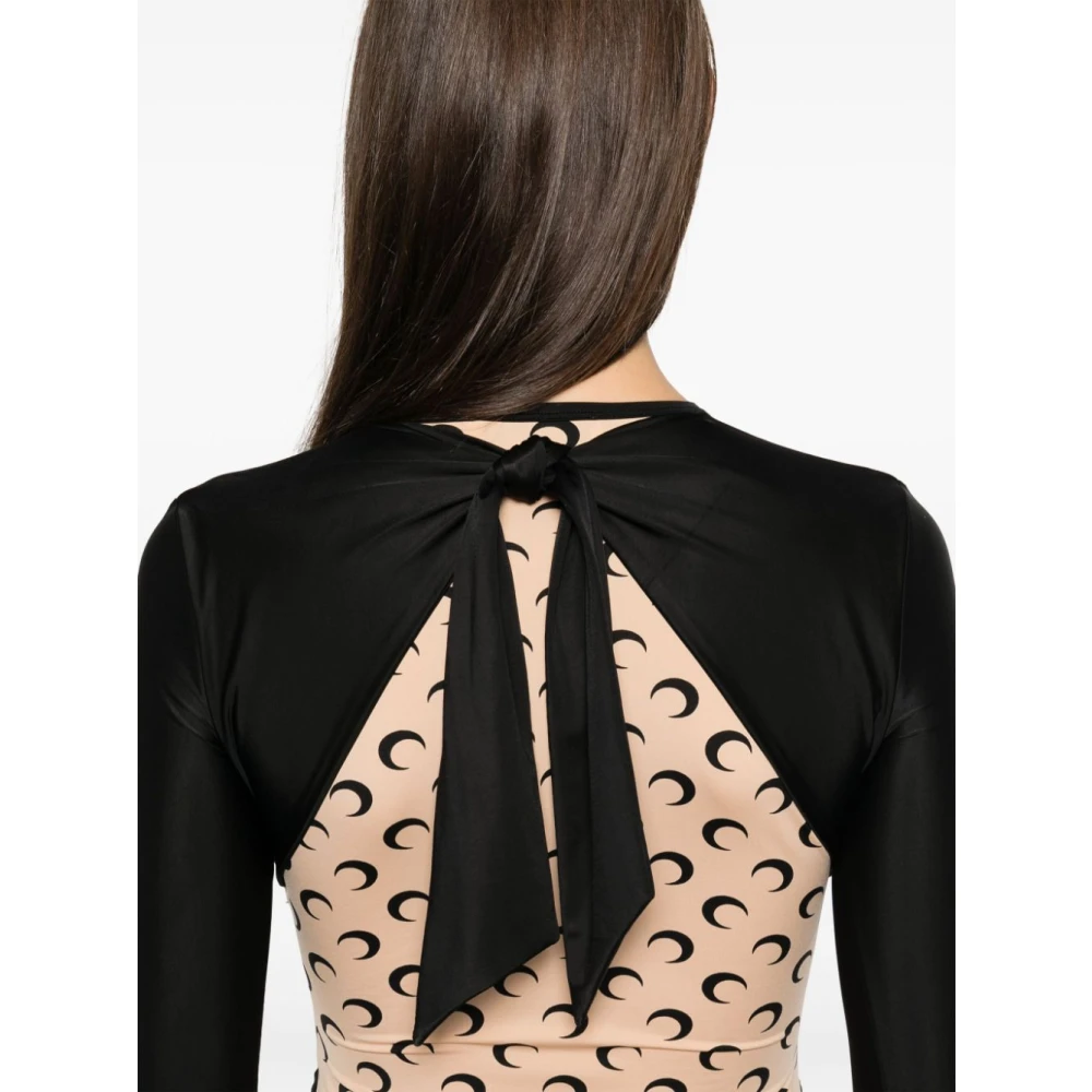 Marine Serre Zwart Bovenkleding voor Vrouwen Aw24 Black Dames