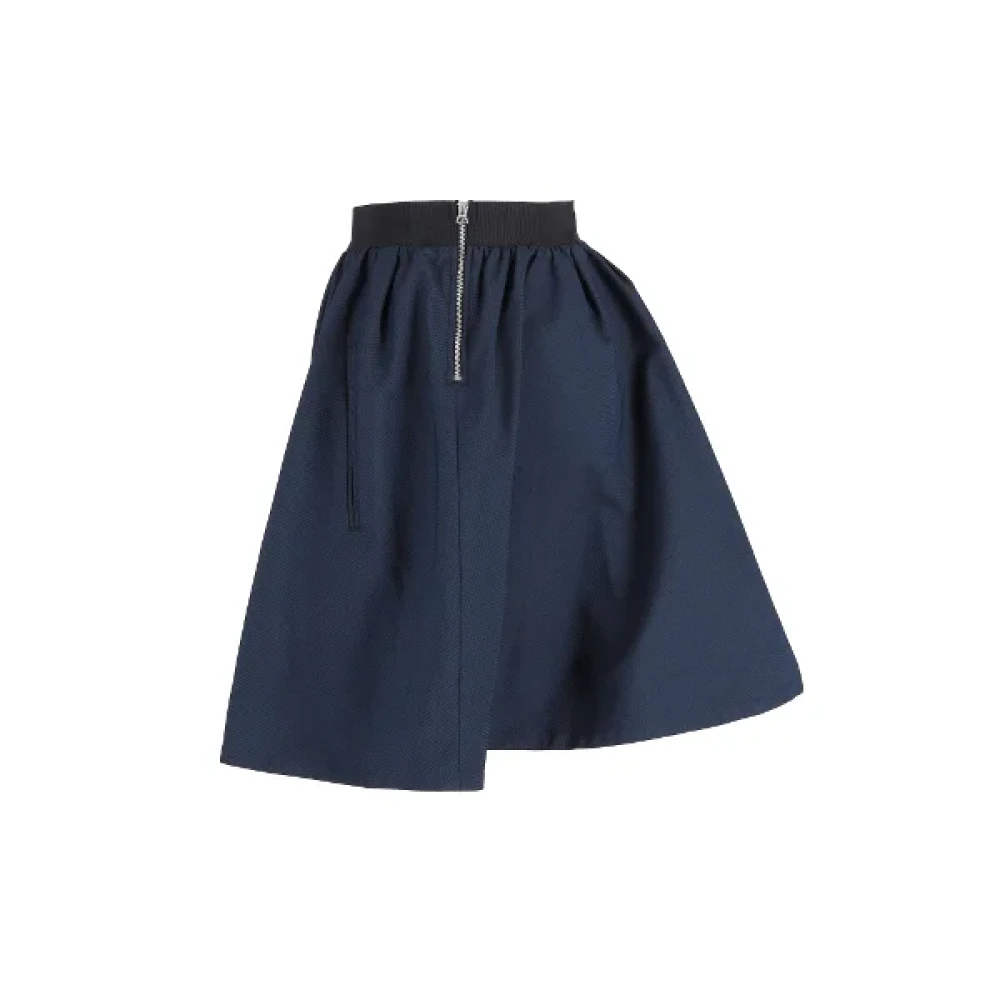 Acne Studios Pre-owned Polyester bottoms Blue Dames