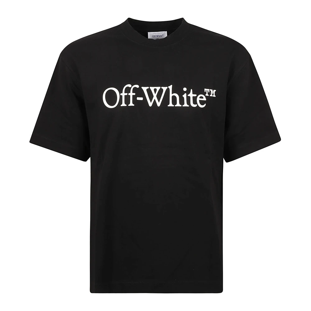 Off White Boekachtig Skate T-shirts en Polo's Black Heren