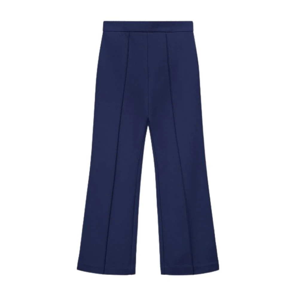 Staud Enkellange Ponte Gebreide Broek Blue Dames