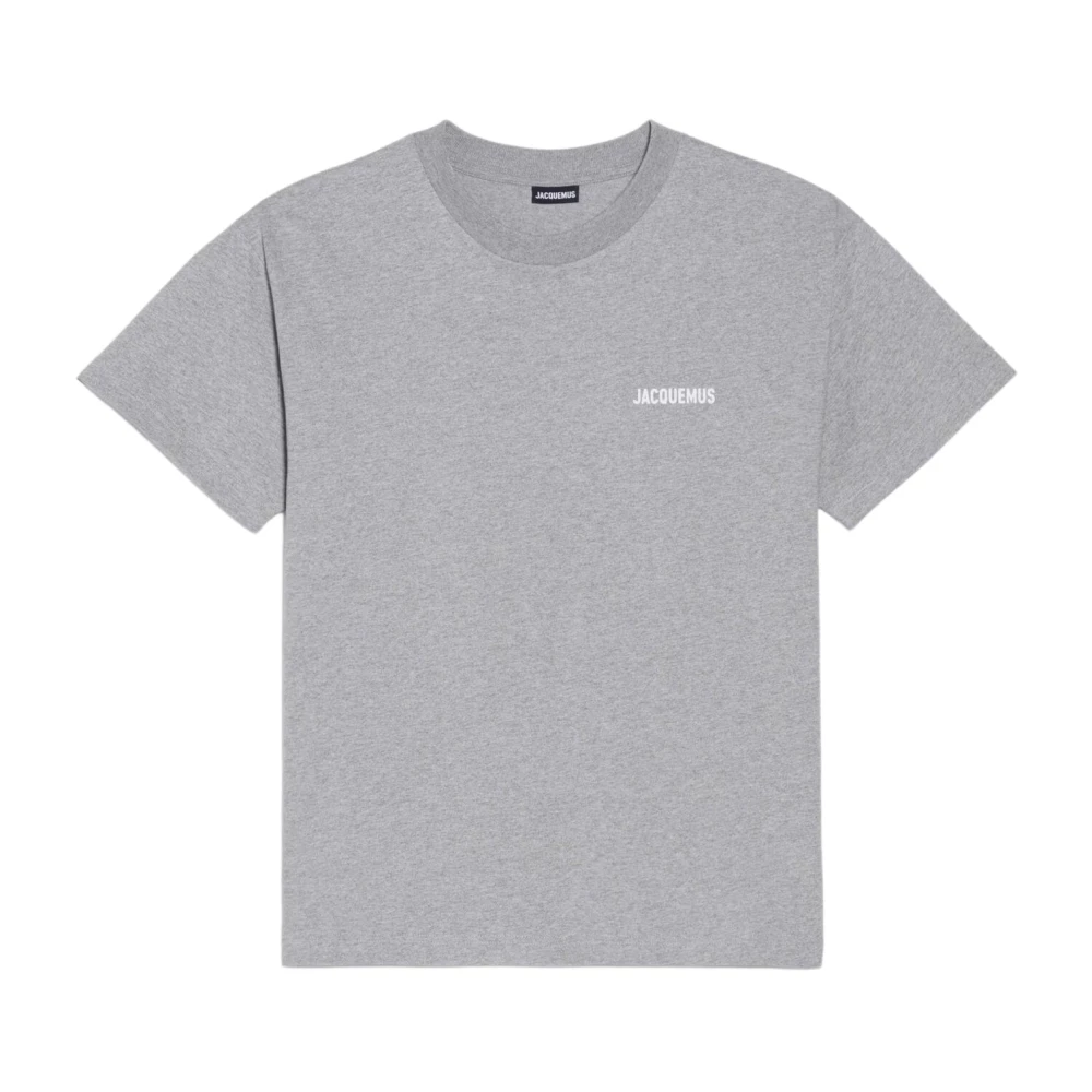 Jacquemus Klassiek Grijs T-Shirt Unisex Logo Gray Dames