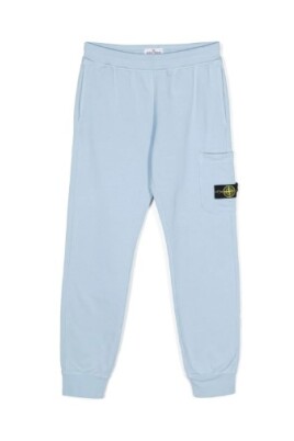 pantalon-bleu-en-coton-a-taille-elastique
