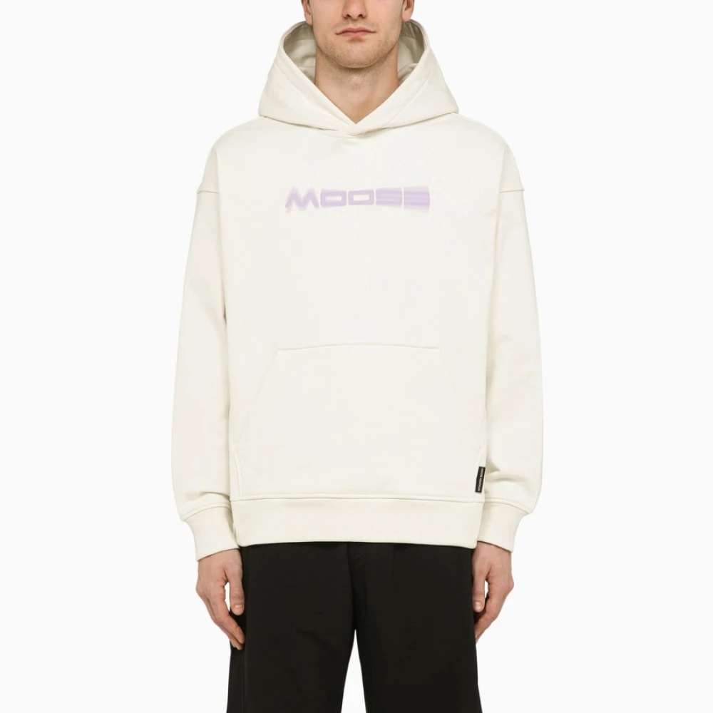 Moose Knuckles Classic Hoodie White Heren