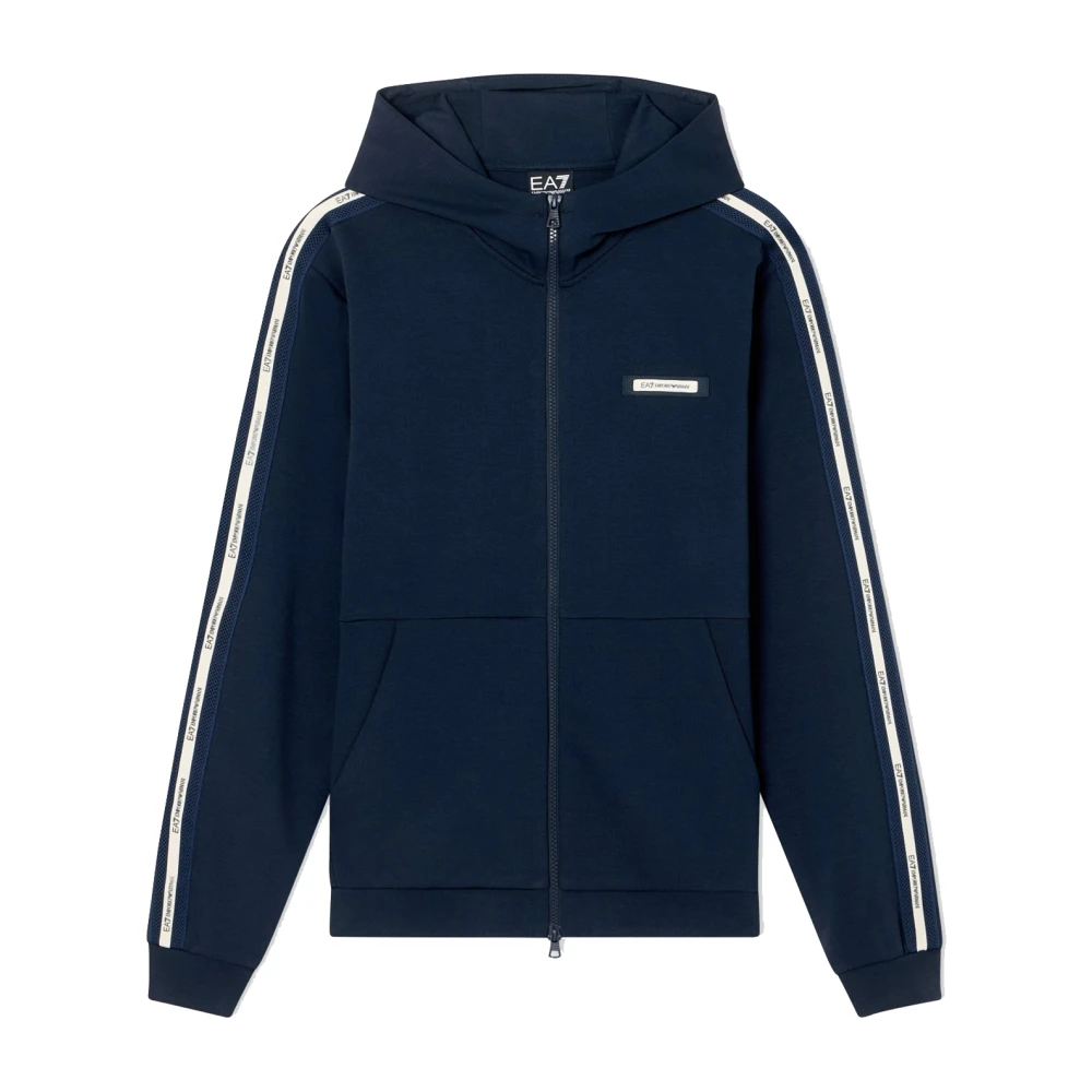 Emporio Armani Ea7 Herren Blau Sweatshirts & Hoodies, Xlgröße: