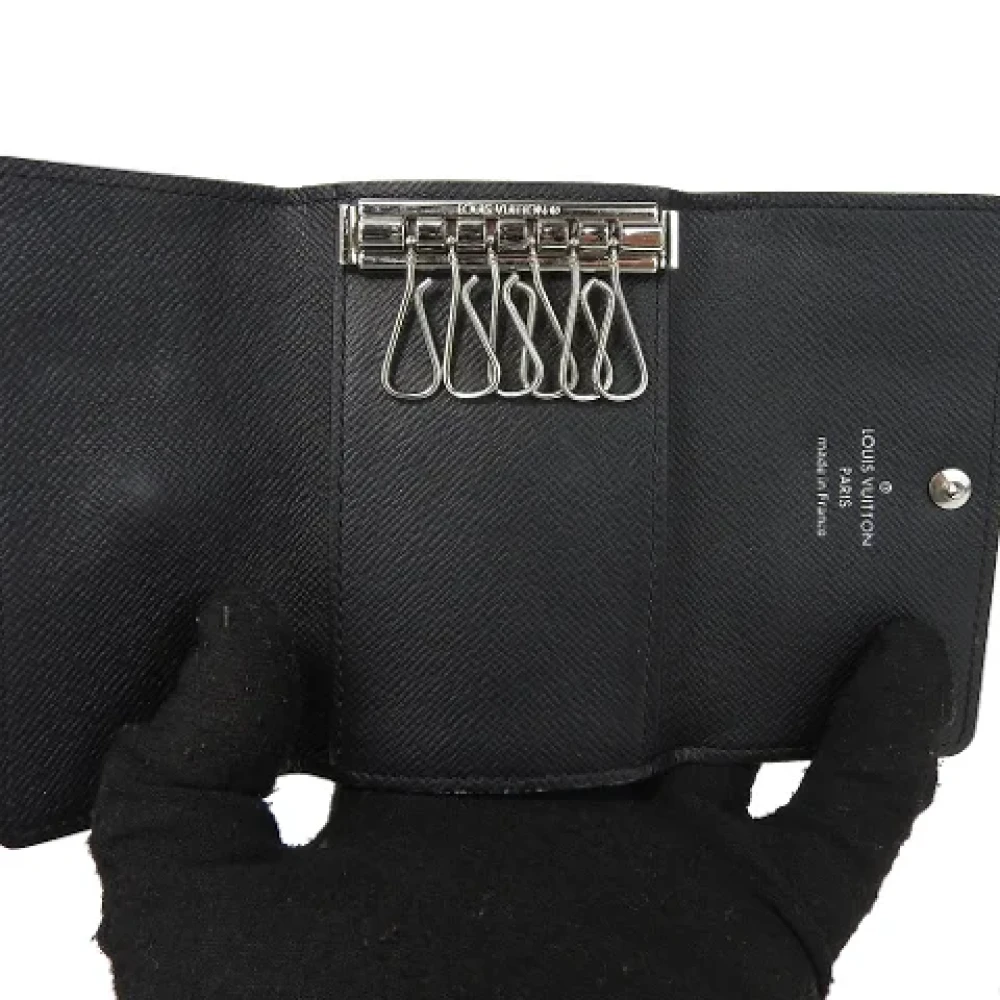 Louis Vuitton Vintage Pre-owned Canvas key-holders Black Dames