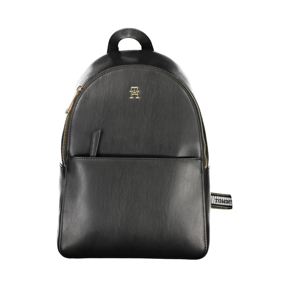 Tommy Hilfiger Zwarte polyethyleen rugzak met verstelbare banden Black Dames
