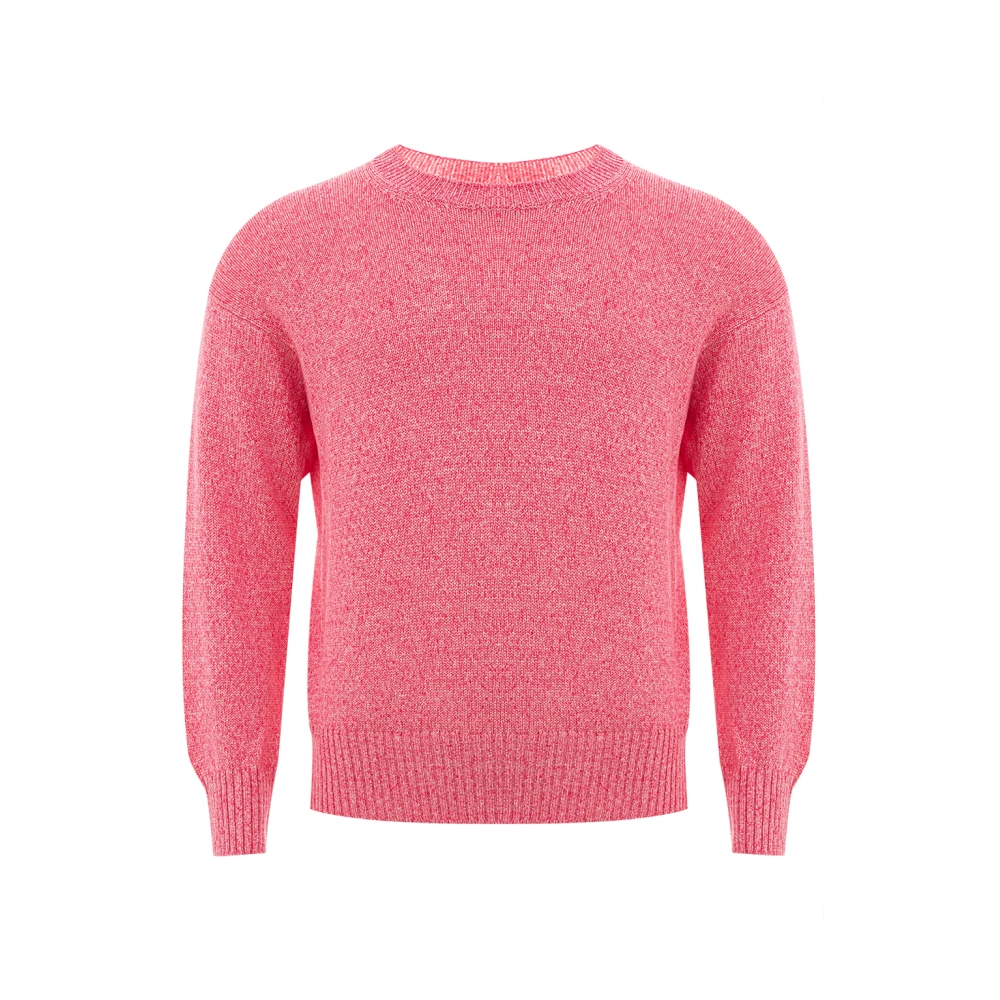 Gran Sasso Roze Katoenen Crewneck T-shirt Pink Heren