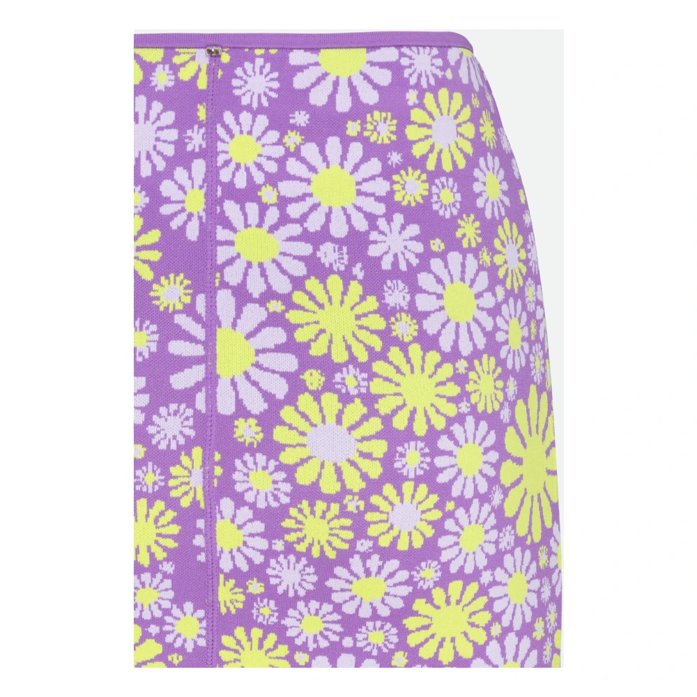 SPORTMAX Paarse Geruite Rok Purple Dames