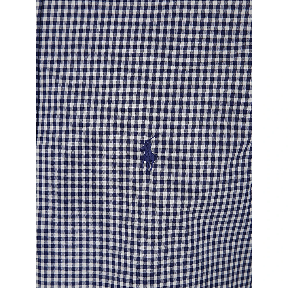 Polo Ralph Lauren Navy White Slim Fit Sport Shirt Blue Heren