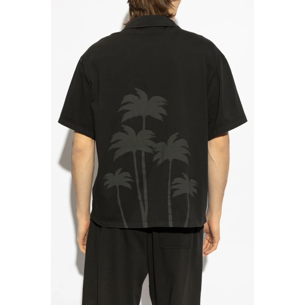 Palm Angels Overhemd met zak Black Heren
