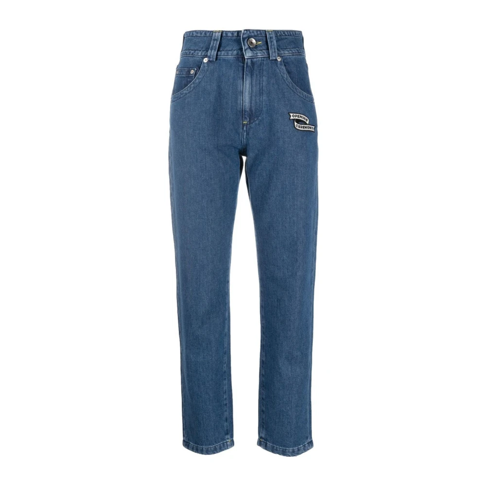 Opening Ceremony Women's Blue Straight Jeans With 5 Pockets