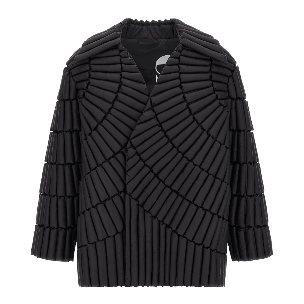Raxxy Mannelijk Zwart Jassen Heren, M, Leer, 3D Down Jacket