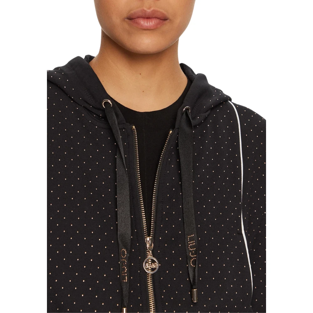 Liu Jo Studded Sweatshirt in Zwart Black Dames