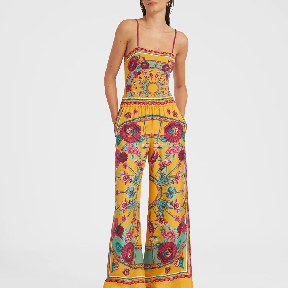 La DoubleJ Elegante Badpak met Vierkante Halslijn Yellow Dames