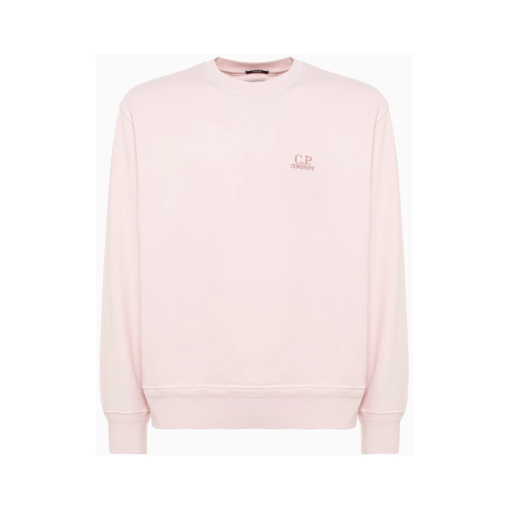 C.P. Company Logo Crew Neck Sweatshirt Pink Heren