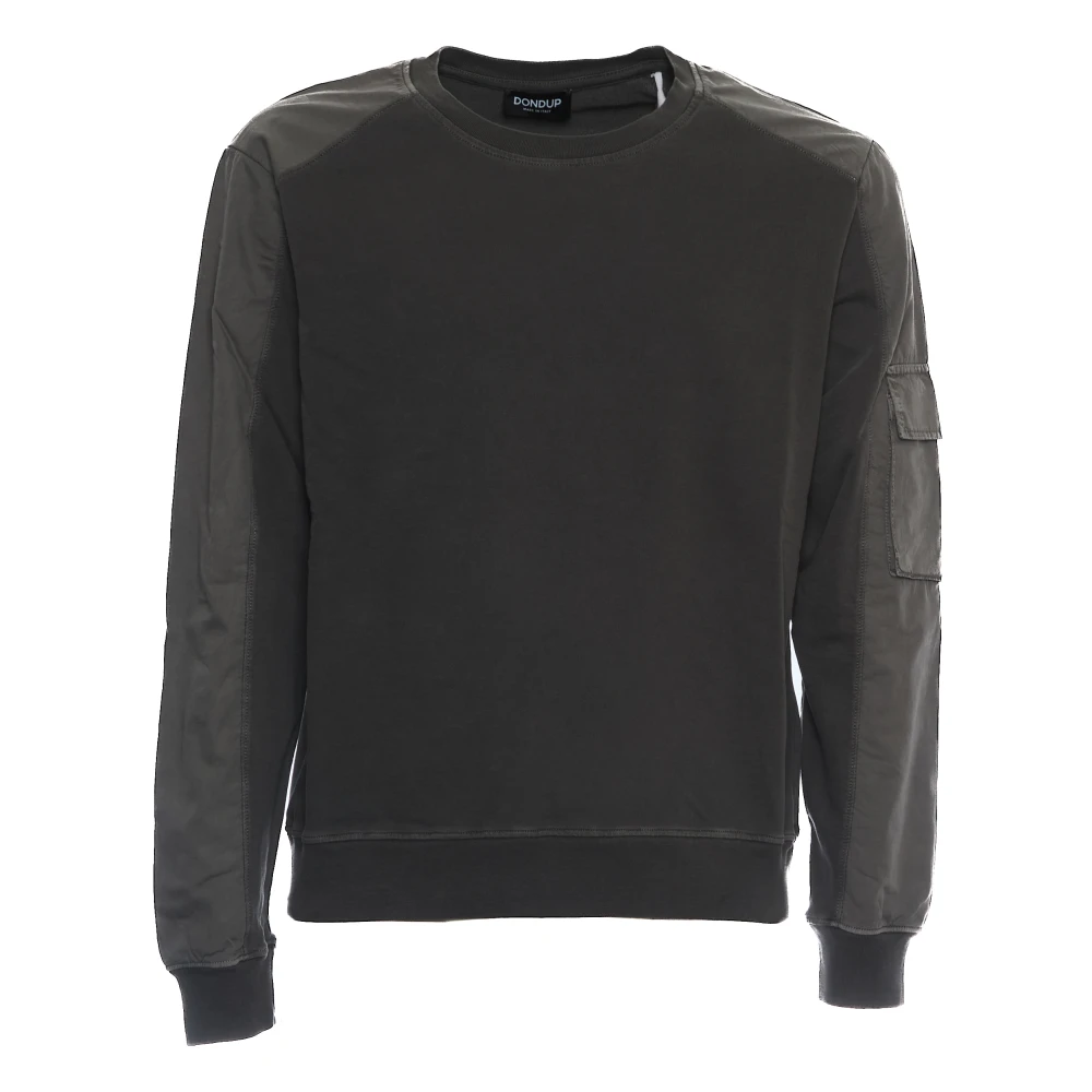 Dondup Taupe Crew Neck Sweatshirt Brown Heren