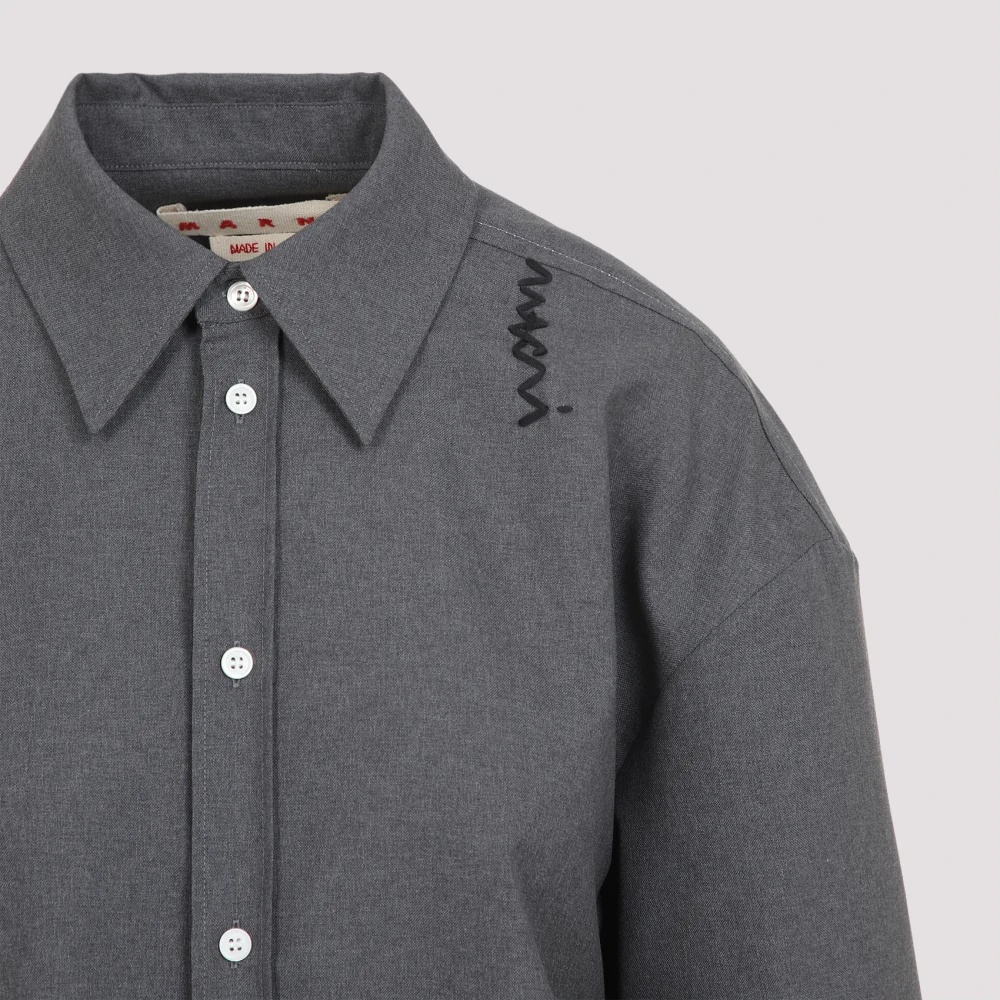 Marni Elegante Grijze Shirt Comfort Stijl Gray Dames