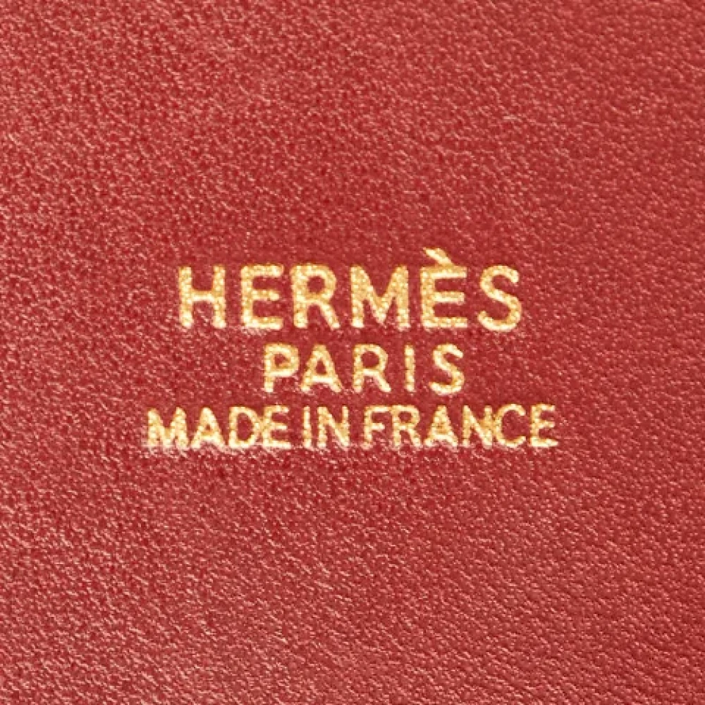 Hermès Vintage Pre-owned Leather handbags Red Dames