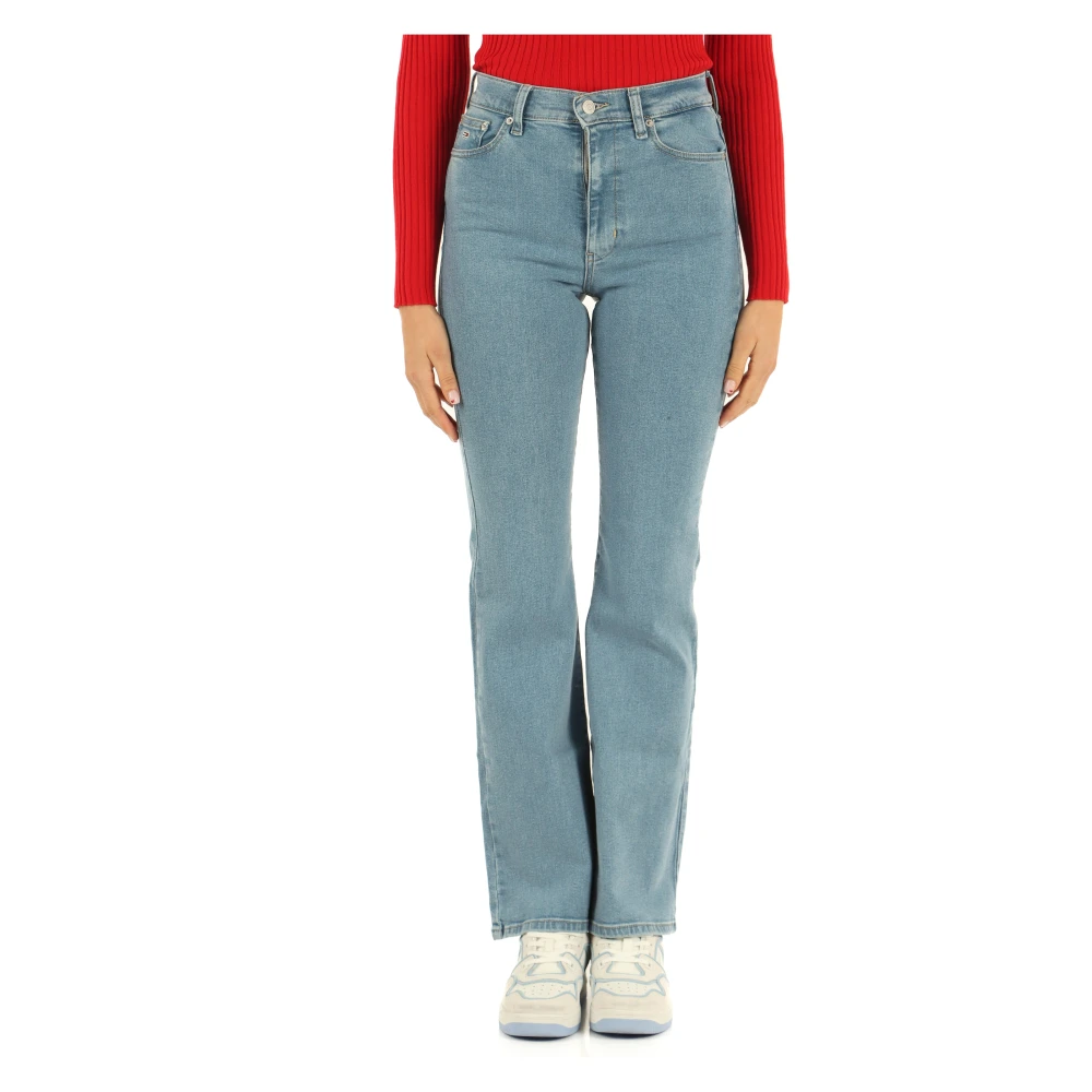 Tommy Jeans Trousers Blue Dames