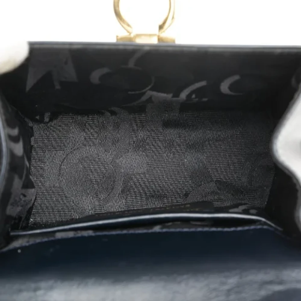 Salvatore Ferragamo Pre-owned Leather shoulder-bags Blue Dames