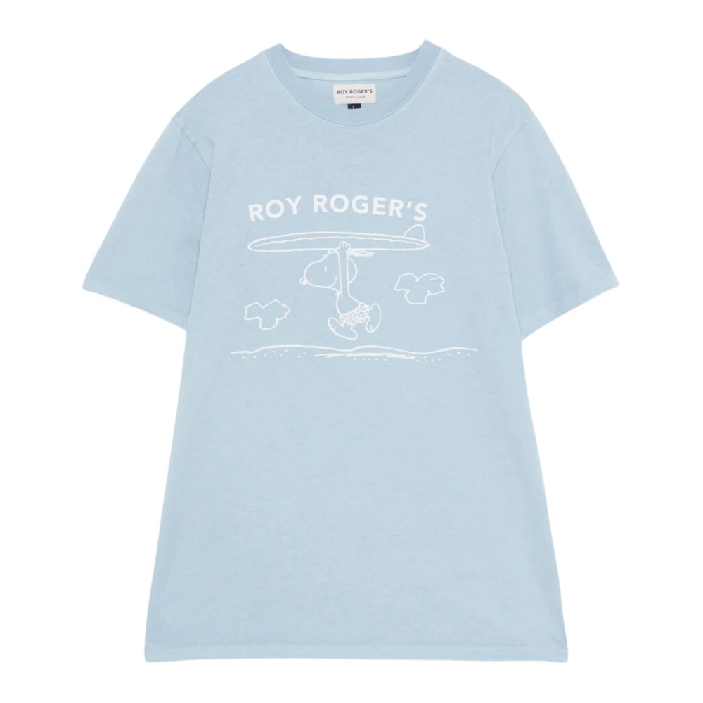 Roy Roger's Clear Blue T-shirts en Polos Blue Heren