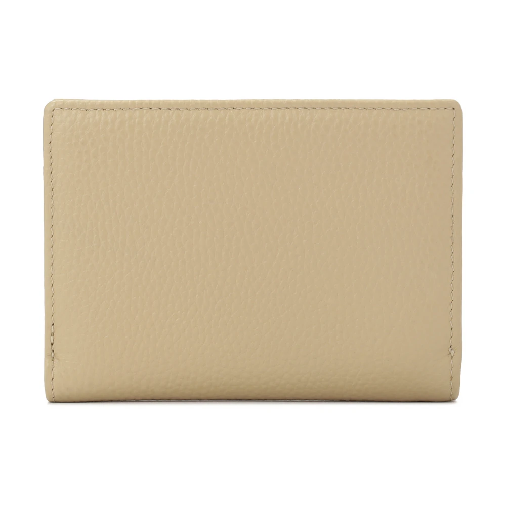 Kazar Compacte beige portemonnee met reliëfpatroon Beige Dames