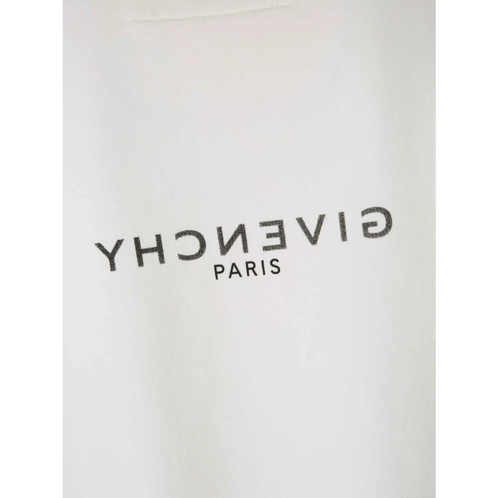 Givenchy Logo Print Sweatshirt Licht Beige White Heren