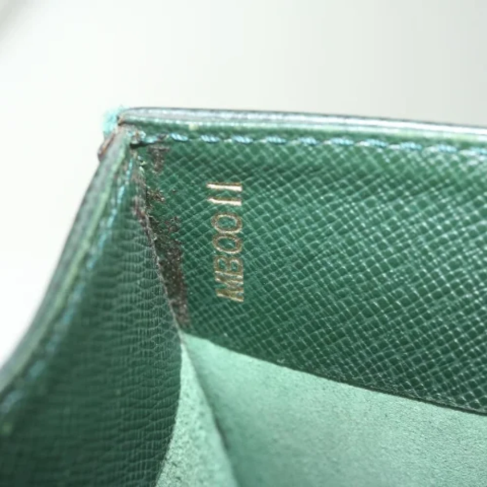 Louis Vuitton Vintage Pre-owned Leather briefcases Green Dames